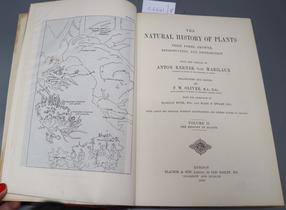 Kerner, Anton - The Natural History of Plants, 2 vols, Blackie & Son 1895